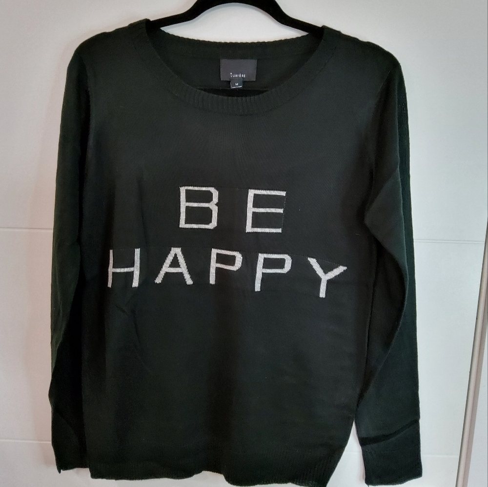 Lumiere Be Happy Knit Sweater Size M